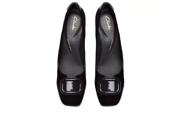 Clarks Fernie Trim - Black Patent