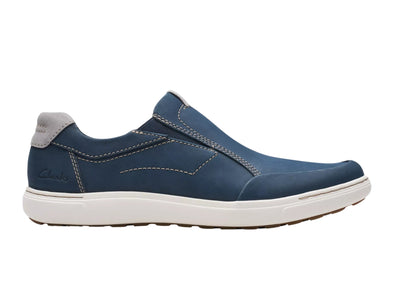 Clarks Mapstone Step in Navy Nubuck outer view