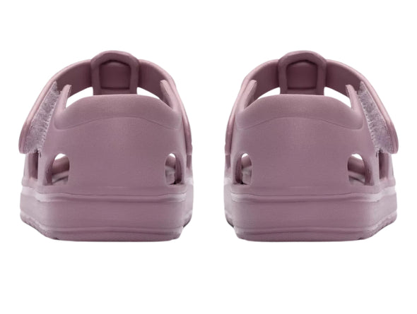 Clarks Move Kind T in Dusty Pink back view