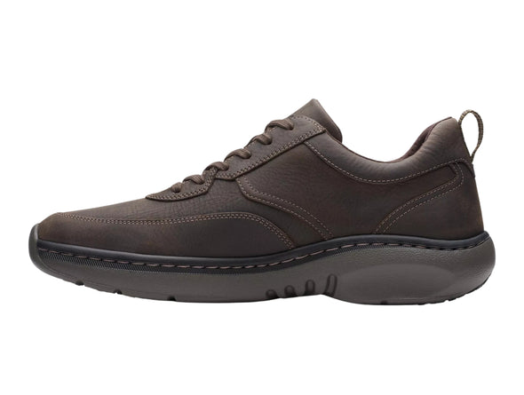 Clarks PRO Lace in Dark Brown Tumbled inner view