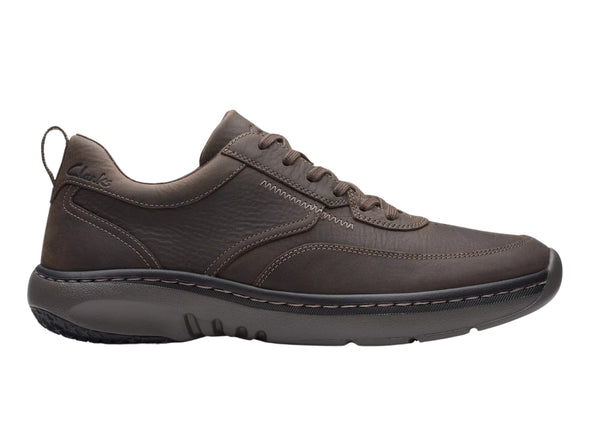 Clarks PRO Lace in Dark Brown Tumbled outer view