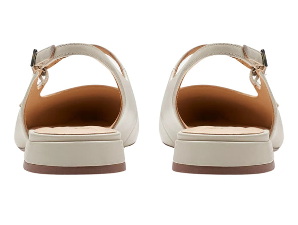The Clarks Sensa 15 Shine Mary Jane pump in ivory back