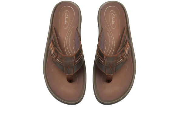 Clarks Wesley Sun in Beeswax Leather top view