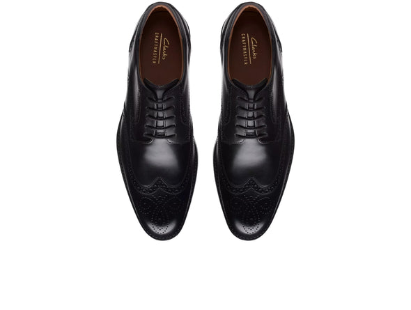 The Craft Arlo Limit Brogue - Black top view
