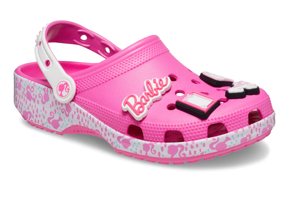 Crocs Barbie Classic Clog 208817-6QQ in Electric Pink upper 1 view