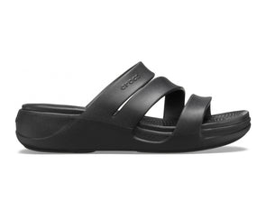 Crocs Boca Strappy 207434-001 in Black outer view