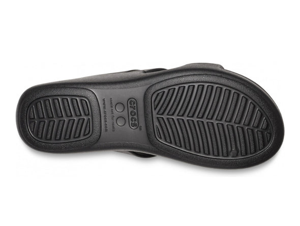 Crocs Boca Strappy 207434-001 in Black sole view