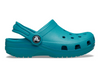 Crocs Classic Clog 206991-3AY in Teal on white background outer view