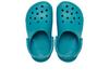 Crocs Classic Clog 206991-3AY in Teal on white background top view