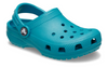Crocs Classic Clog 206991-3AY in Teal on white background upper 1 view