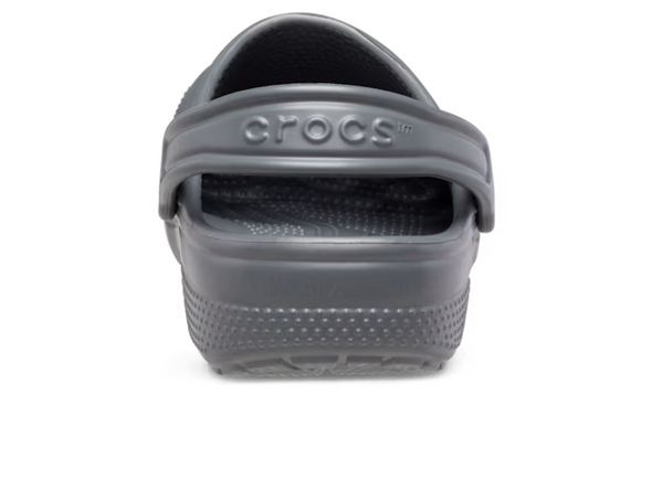 Crocs Classic Clog 206991 - Charcoal Grey back view on a white background