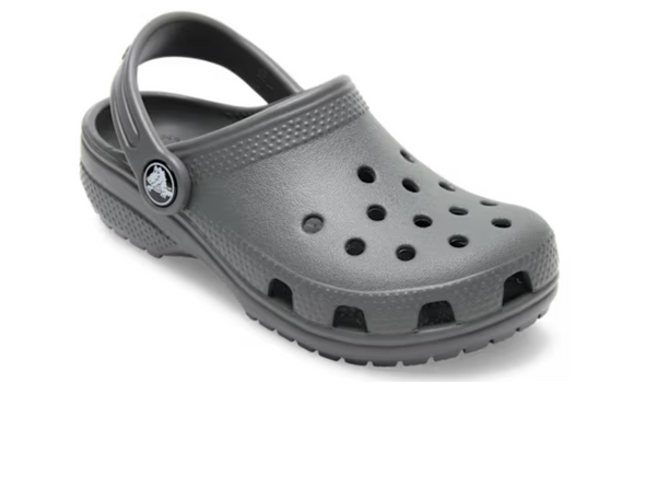 Crocs Classic Clog 206991 - Charcoal Grey on a white background upper view