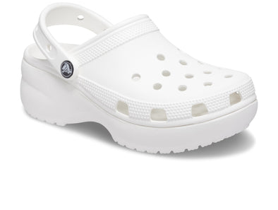Crocs Classic Platform Clog 206750 in White Upper View