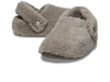 Crocs Cozzzy Slipper 209386-195 - Mushroom in shearling front view with back strap on white background