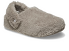 Crocs Cozzzy Slipper 209386-195 - Mushroom in shearling upper view with back strap on white background