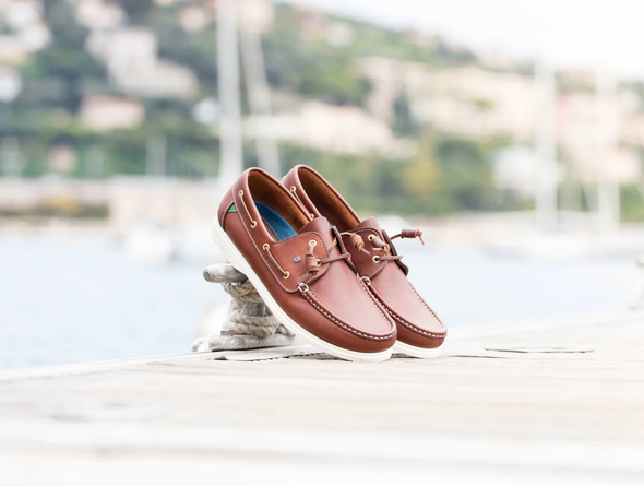 Dubarry Admiral Deck Shoe - Brown upper view