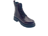 Dubarry Kelsea 2821 13 - Burgundy ankle boot with laces on a white background