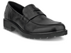 Ecco 231333 01001 Metropole Vienna loafer shoe in Black on white background