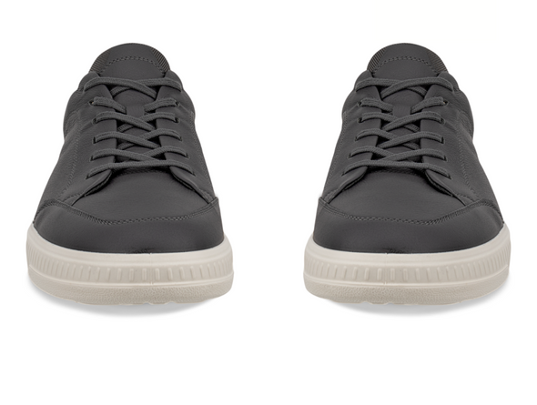 ECCO 551604-61376 Move M laced pair of sneakers in Magnet grey with a white sole on a white background