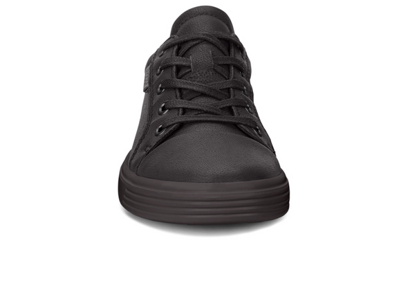 Ecco S7 Teen 780013-51052 laced Black shoe on white background