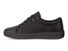 Ecco S7 Teen 780013-51052 laced Black shoe on white background