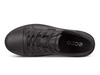 Ecco S7 Teen 780013-51052 laced Black shoe on white background
