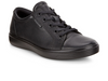 Ecco S7 Teen 780013-51052 laced Black shoe on white background