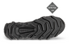 Ecco MX 820193-51052 - laced Black Gore-Tex shoe against a white background, sole view