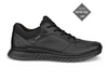 Ecco 835303-01001 Exostride - Black laced Gore-Tex sneaker on white background