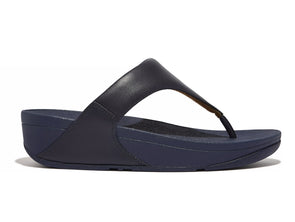 Fitflop Lulu Leather Toe Post I88-A15 - Deepest Blue outer view
