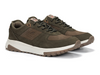 Fluchos F2013 Arion - Green laced sneaker with a white sole on a white background upper view