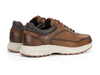 Fluchos Triton F2069 pair of laced Brown leather shoes with white soles on a white background