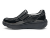 G-Comfort S-2723SF - Black patent slip-on shoe on a white background inner view