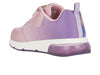 GEOX Spaceclub Girl J458VA in pink light prune upper 2 view