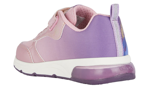 GEOX Spaceclub Girl J458VA in pink light prune upper 2 view