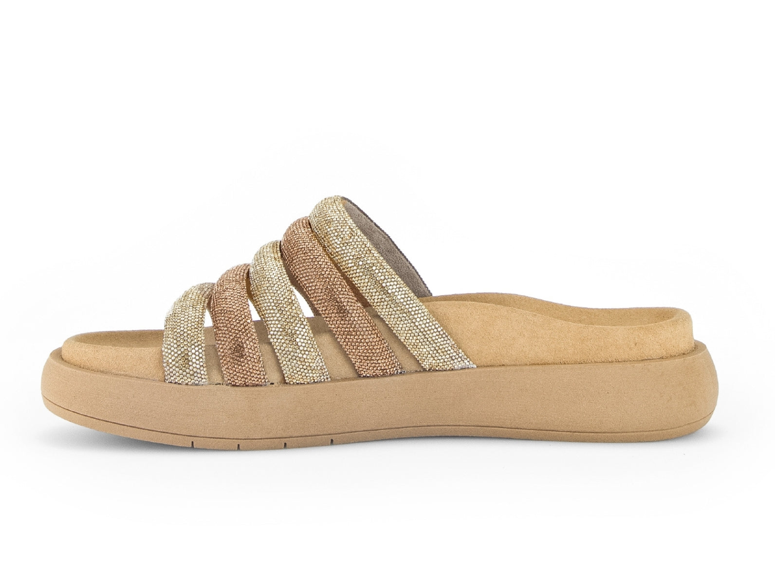 Gabor 43.752.82 Gold Ladies sandals at Gabor Shoes Ireland Walsh Brothers Shoes