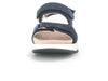 Gabor Rolling Soft 66.889.36 navy walking sandal with leather upper, flexible outsole, stabilizer, and soft foam cushioning