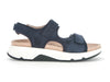 
Gabor Rolling Soft 66.889.36 navy walking sandal with leather upper, flexible outsole, stabiliser, and soft foam cushioning