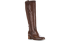 Gabor 71.889.21 - Brown knee high boot with a block heel, low, on a white background upper view