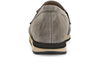 Gabor 72.415.30 Bea - Truffle suede loafer with a decorative buckle on a white background back view