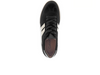 Gabor 73.300.17 West - laced Black sneaker with white stripes and a rubber sole on a white background top view