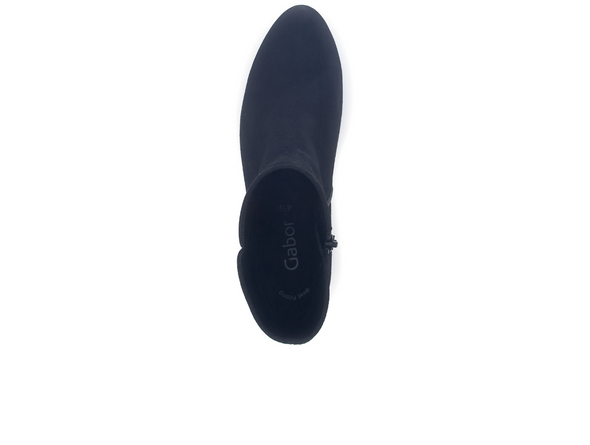 Gabor 75.680.16 Abbey - Navy suede ankle boot top view