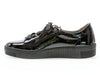 Gabor 73.334.97 Black Patent shoe with platform sole on white background