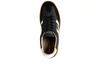 Gant Cuzmani 31531047 - Black leather sneaker with white accents, laced., top view.