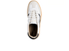 Gant Cuzmani 31531047 - Off White leather sneaker with black accents, laced, top view