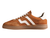 Gant Cuzmo 871633011 - Rust, laced sneaker with white accents on a white background inner view