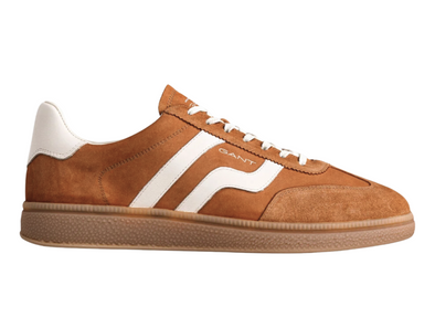 Gant Cuzmo 871633011 - Rust, laced sneaker with white accents on a white background
