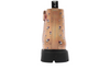 Garvalin 251341 - Pink laced boot with side zip on a white background back view