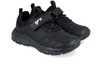 Garvalin 251710-A054 - Black athletic shoe with Velcro strap on white black ground upper view