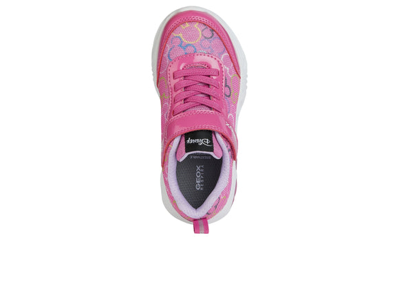 Geox J45E9D Assister Junior Minnie in Fuchsia Multicolour top view